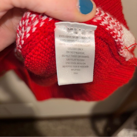 HO, HO, HO Ugly Christmas Sweater Juniors L - Picture 4 of 4